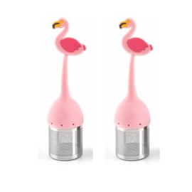 Infusor de té, bolas de té, coladores de té, 2 piezas, mango de silicona 304 filtro de té de malla fina para empapar té suelto, té para tetera, difusor de té para hojas sueltas o té de hierbas