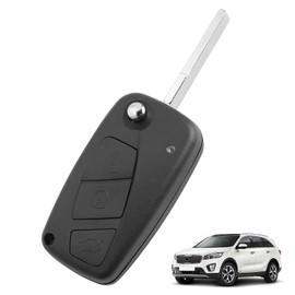 Car Key Case Foldable 3 Buttons Compatible with Fiat 500 Doblo Punto Panda Grande EVO Stilo Doblò, Car Key Case Replacement, Car Key Case, Key Case for Lancia Citroen