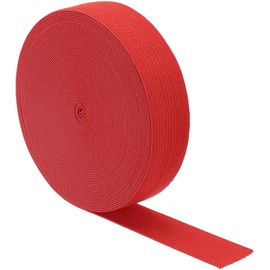 TA-VIGOR Elastic Bands for Sewing 1 Inch Wide, 10 Yard Stretch Flat Elastic Cord, Elastic Spool Garment Ribbon for Sewing Mask, Arts and Crafts, Dressmaking, Wigs, Waistband and Clothing, Bright Red