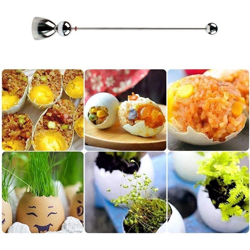 Egg Cracker Tool,Egg Topper, Egg Cutter,Egg Shell Remover,Matching Stainless Steel