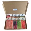 KT Tackle 50 individual sea fishing lures, muppets, 12cm skirts,