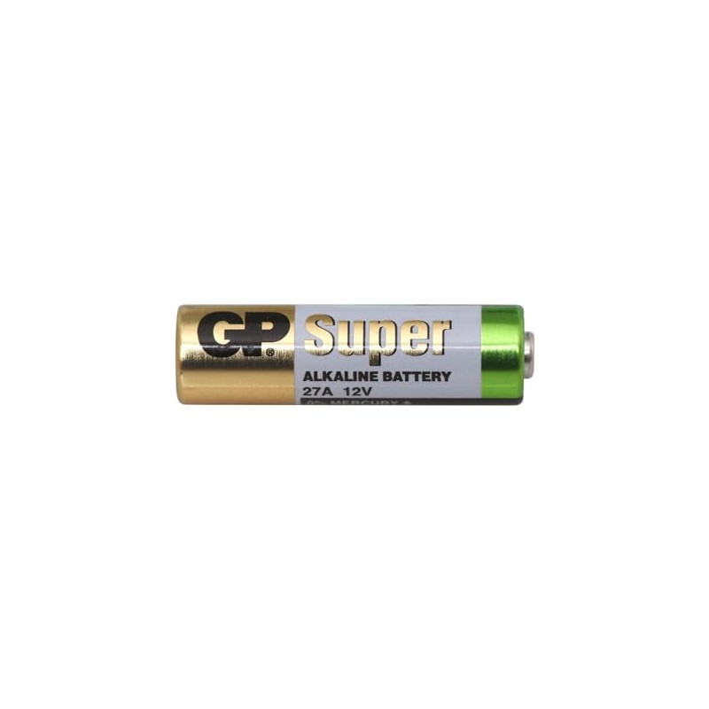 BATTERY, ALKALINE 12V GP27A 1PK BPSCA GPCA22 GP Batteries 1Pcs