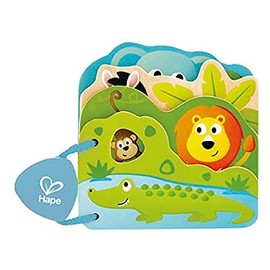 Hape E0047 Baby's Wild Animal Book, Multicolor