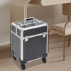 RibasuBB Rolling Makeup Train Case, Large Storage Cosmetic Trolley with