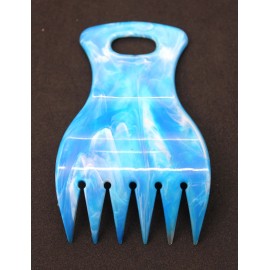 Mebco Vintage Mebco "The Tousle Comb" -Blue- Hair Styling Pick NOS
