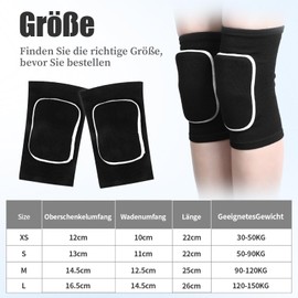 DONQTWAY 1 Pair of Knee Pads, Dance, Knee Pads, Volleyball, Elastic Knee Pads for Dance Sports, Thickening Sponge, Non-Slip Knee Pads, Knee Pads for Dance, Cleaning, Sports, Yoga