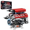Reobrix V8 Engine Model Kit that Runs, 1101 PCS 8-Cylinder