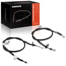 A-Premium Rear Driver and Passenger Side Parking Brake Cable Assembly Compatible with Nissan Models: 350Z 2005 2006 2007, 2-PC Set - Replace # 36530CD700, 36530CD70B