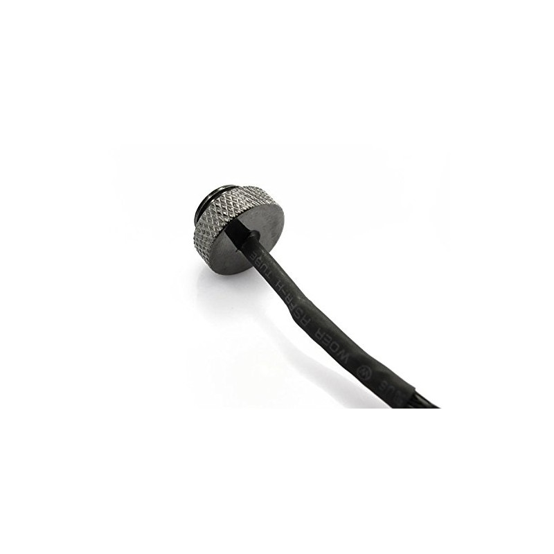 XSPC 1/4" Thread 10k Temperature Sensor : Black Chrome