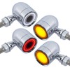 Motorcycle Bullet Turn Signals LED Front Rear Lights 4 PCS,