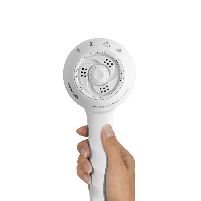 Waterpik SM-451E 1,8 gpm PowerSpray+ Soffione doccia massaggiante originale, bianco