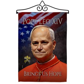 Pope Leo XIV Tribute Wall Decor Canvas Tapestry Vatican Memorabilia Catholic Poster Church Bishop of Rome Picture Home Decorations American Papal Print Yard Sign Door Textile Roman Religious Gifts