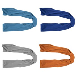 4Pack Cooling Towels (35.4''x 12") Soft Breathable Chilly Towel for Quick-Drying Sweat Rag & Sport Towel for Gym, Workout, Running, Golf & Yoga,Head and Neck Cooling Wraps