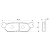 Daytona 44155 Brake Pad for Motorcycles, Hyper Pads (Semi-Metal Pads),