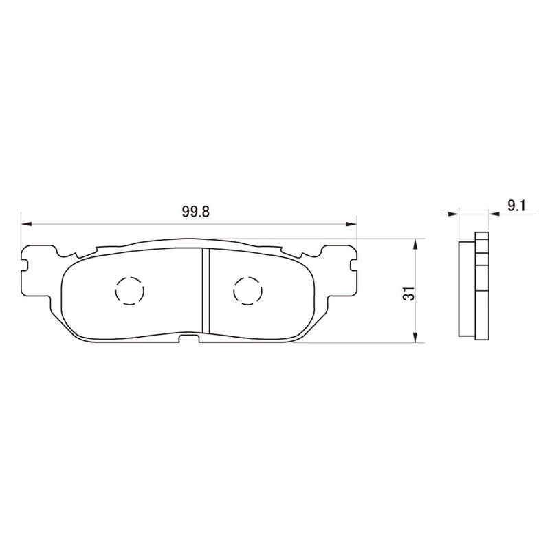 Daytona 44155 Brake Pad for Motorcycles, Hyper Pads (Semi-Metal Pads),