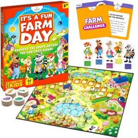 It’s a Fun Farm Day – Cooperative Board Game for Kids Ages 5–10 | Teamwork, Strategy & Memory Game for Elementary Kids, Classrooms & Family Night