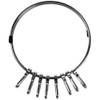 Nissa Chain Ring Keychain, 8 Rows No. 19