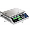 Food Scale 40KG/88LB Commercial Computing Weight Scale Food Pricing Scale