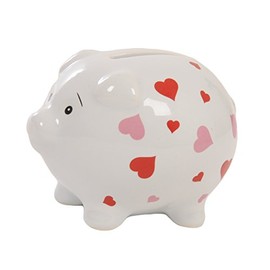 Suki Gifts Heart Piggy Bank