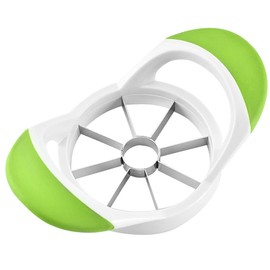 ANSIEDIO Apple Slicer Corer Fruit Cutter, Stainless Steel Slicer for Apples, Pears, Fruits, Ergonomic Handle, Easy Grip, Sharp Blade (8 Slices,Green)