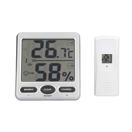 Wireless Thermometer Hygrometer Digital Temperature Humidity Monitor for Indoor Outdoor Baby Room(TS-WS-07-X1 )