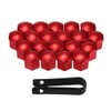 Shiwaki 20pcs 21mm Nut Caps with Removal Tool Wheel Nut