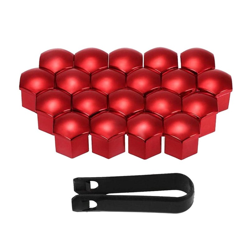 Shiwaki 20pcs 21mm Nut Caps with Removal Tool Wheel Nut