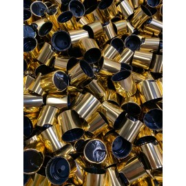 Unbranded 28/410 Dispensing Disc Top Aluminum Cap - Gold Ring & Black Disc -- QTY 25