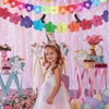 Pack of 8 Colourful Garland Paper Decoration, Paper Garland Birthday,