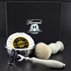 Haryali London 4 Piece Men's Shaving Set with 3 Razor