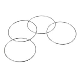 Magic Chinese Magic Classic Magic Magic Supplies 4 Chain Ring Close-Up Magic Trick Props 3.9 inches (10 cm)