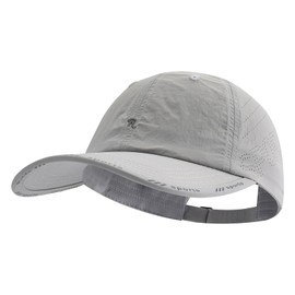 Gvatasz UPF 50+ Sun Protection Cap Mesh Back Portable Hats for Men Women Dry Fit Baseball Hat Breathable Golf Cap,Dark Grey