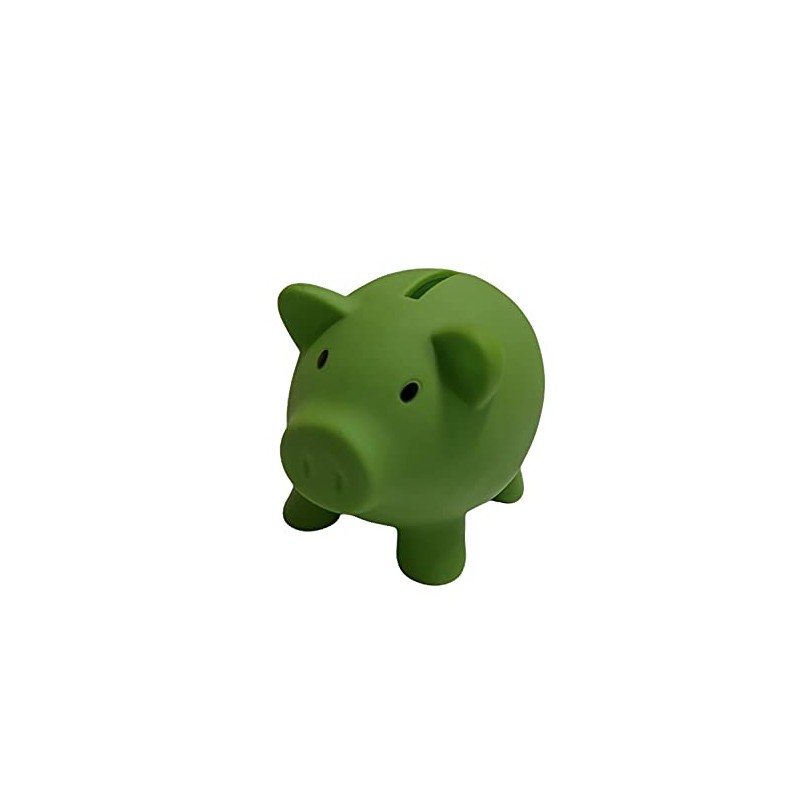 Piggy Bank PVC Soft Body Vibrant Colour Novelty Money Box