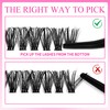 VEYESBEAUTY Lash Clusters Eyelashes Cluster Lashes Extensions One More+ Multi-type