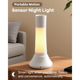 WUEAOA Rechargeable Motion Sensor Night Light Indoor,3 in 1