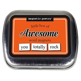 Magnetic Poetry - Little Box of Awesome Kit - Words for Refrigerator - Write Poems and Letters on The Fridge - Made in The USA