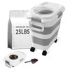 nxizoli 25 Lbs Dog Food Storage Container, Collapsible Dog Food