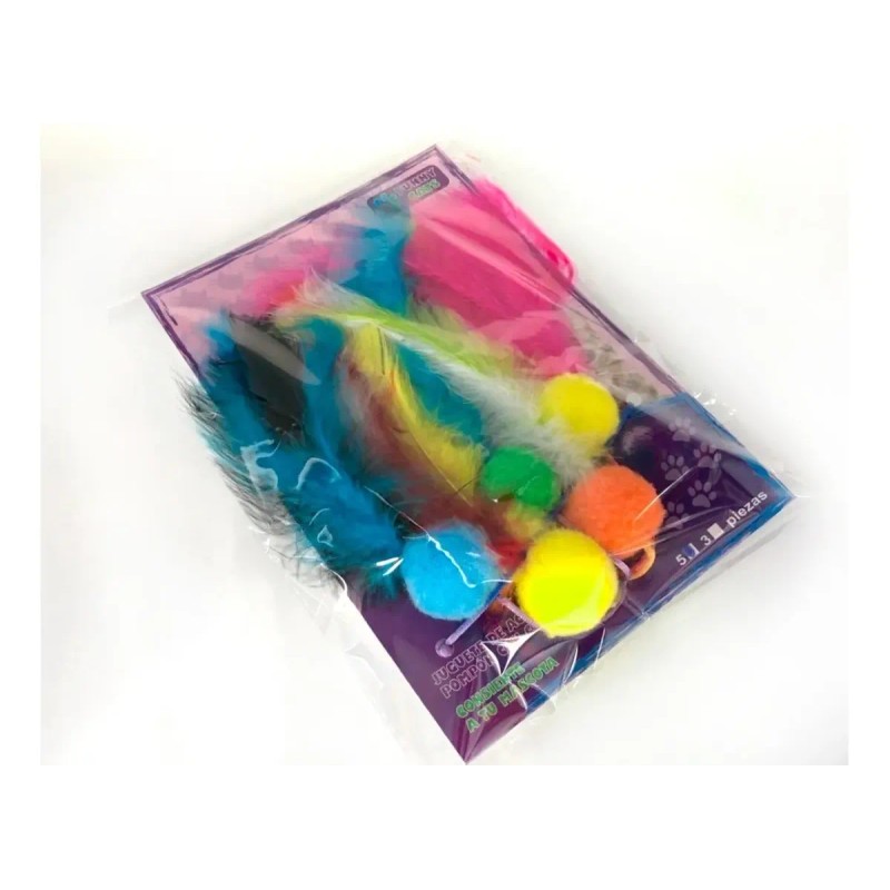 Juguete Colgante Con Plumas Para Gato (Usado)
