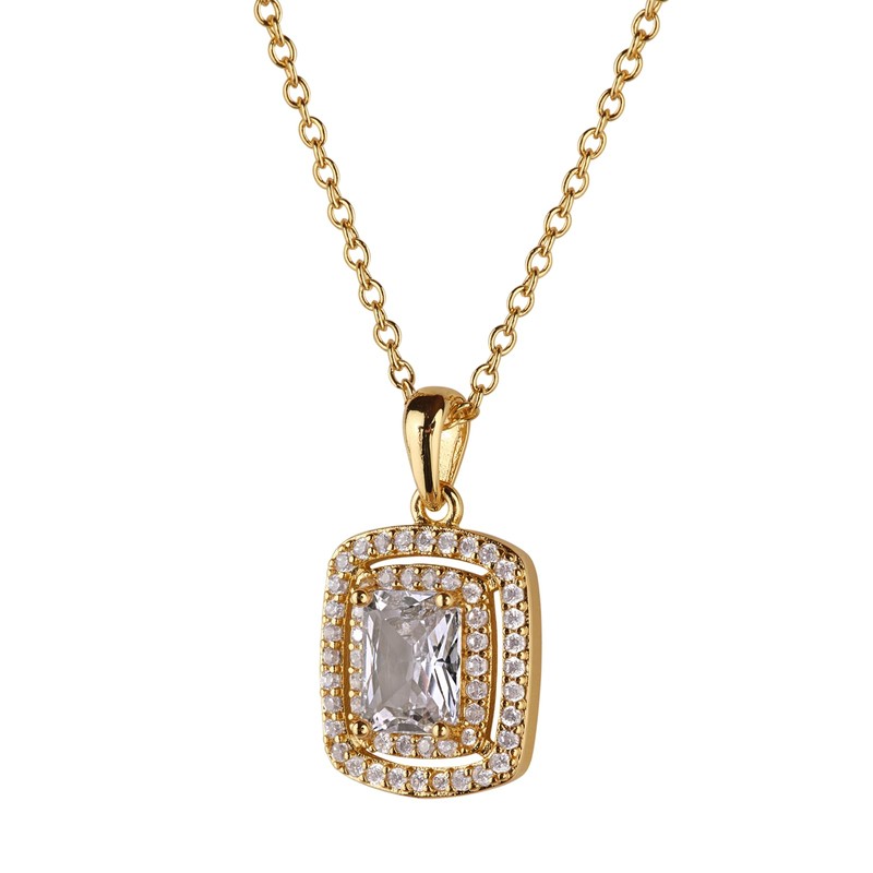 LuckyLy Set de Joyería para Mujer Oro 14k con Zirconia