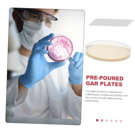 Mobestech 10pcs Nutrient Agar Petri Dish Plates Sterile Agar Medium Plates for School Lab Use