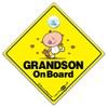 Autoscheiben-Schild mit Aufschrift Grandson On Board