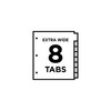 Avery Big Tab Insertable Extra Wide Dividers, 8 Multicolor Tabs,