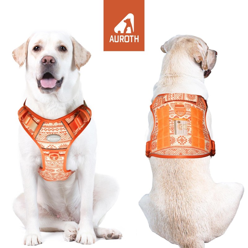 AUROTH Tactical Dog Harness for Large Dogs No Pull Adjustable
