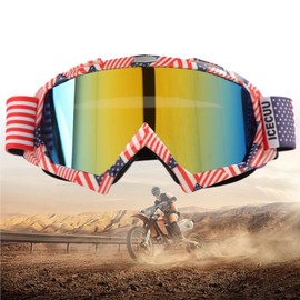 WexyHonMi Motocross Goggles ATV Dirt Bike Off Road Racing Motorcycle Goggles for Men Women Adults Teens Riding Racing (16)