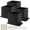 6x6 Post Base 4PCS, Inner Size 5.6x5.6 Inch Fence Post