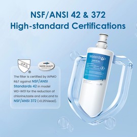 Waterdrop 3US-AF01 Under Sink Water Filter, Replacement for Standard Filtrete® 3US-AF01, 3US-AS01, Aqua-Pure AP Easy C-CS-FF, WHCF-SRC, WHCF-SUFC, WHCF-SUF, NSF/ANSI 42 Certified, Pack of 3