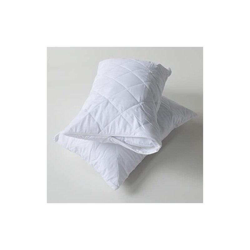 Hometex Quilted Zipped Pillow Protectors - Pack of 4