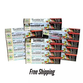 Al-Riyan Group Organic Coconut oil Herbal Toothpaste Al Riyan 10 in 1 Fluoride free, Pack of 2