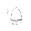 Keewah Christmas Bell Cookie Cutter, 4.7”, Stainless Steel