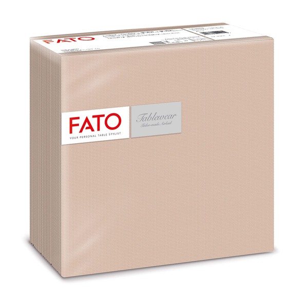 Fato, Trockene Papierservietten, Airlaid, Textileffekt, Packung mit 50 Servietten, Größe